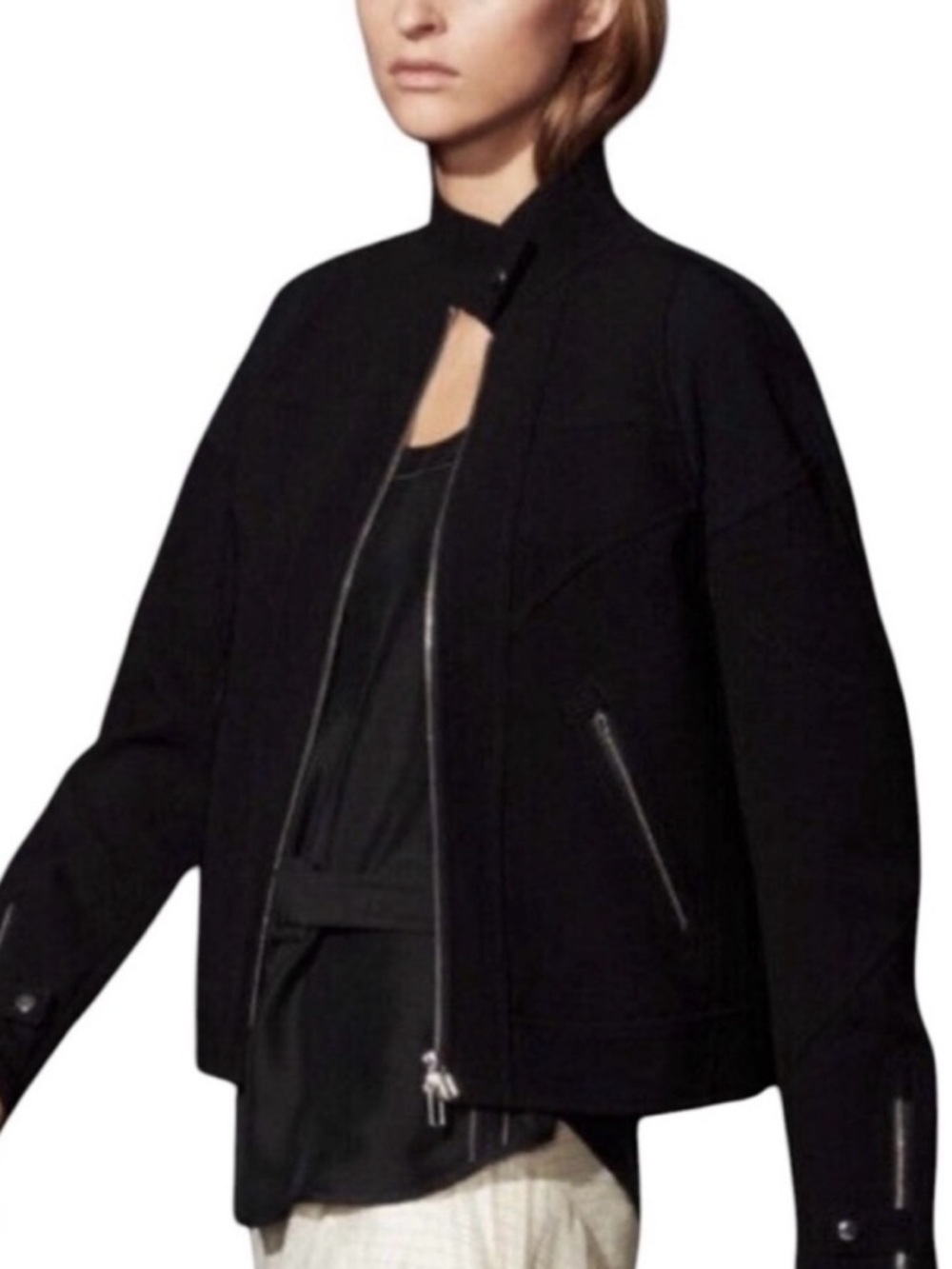 Artizia Babaton Kassuma Moto Black Jacket Size M